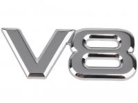 Хромированная эмблема V8
