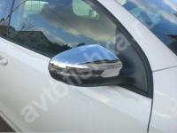Volkswagen Polo (2010-) накладки на зеркала из нержавеющей стали, 2 шт.