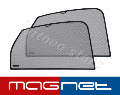 Volkswagen Passat (2010-2015) комплект бескрепёжныx защитных экранов Chiko magnet, задние боковые (Стандарт)
